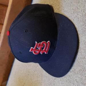 St Louis Cardinals on field hat